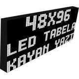 Ledeksis 48X96CM Led tabela Kayan Yazı ışıklı Tabela - 110 cm - Beyaz