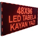 Ledeksis 48X96CM Led Tabela Kayan Yazı Işıklı Tabela-Tek Taraflı-USB Haberleşme - 110 cm - Kırmızı