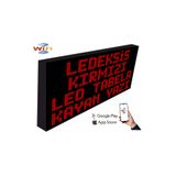 Ledeksis 96x160CM TEK YÖNLÜ KIRMIZI LED TABELA KAYAN YAZI - WİFİ (Telefondan Yazılar değiştirilebilir)