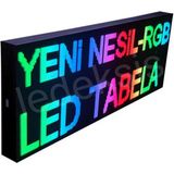 Ledeksis LED Tabela 32X96CM Çift Taraflı Rgb Kayan Yazı Wifi (Telefondan Yazı Değiştirme)