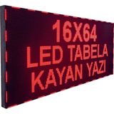 Ledeksis LED Tabela-Kayan Yazı 16X64CM-KIRMIZI - 65 cm - Kırmızı