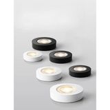Ledenerji LED Spot Armatür 5W Siyah Kasa 4000K Mini Sıva Üstü Yuvarlak Modern Aydınlatma - 4000K - Doğal Beyaz