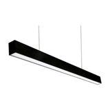 LedenerjiSiyah Kasa LED Lineer Aydınlatma 100 cm 3000K- Günışığı Işık Rengi Sarkıt Avize Armatür
