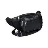 Lederax %100 Hakiki Deri Freebag Bel Çantası Siyah 001 siyah