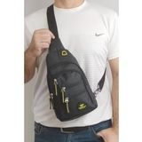 Lederax LD266 Sarı Bodybag Çift Taraf Askılı Göğüs Çantası