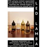 #Ledışık Ramazan Masa Süsleme Hediyelik Dekoratif Osmanlı İslam Altıgen Kapalı Kubbe Pilli Led Lamba