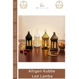 #Ledkubbe Ramazan Temalı Büyük Dekoratif Aydınlatma Pilli Feneri Modern Tasarım Altıgen Kubbe Led Vitrin