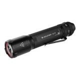 Ledlenser TAC7R taktik el feneri, şarj edilebilir, LED 3200 lm, 10 mod, RGB ve stroboskop dahil, çok lensli teknoloji, 370 m'ye kadar aydınlatma mesafesi, USB-C, IP68 su geçirmez, polis için