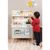 Ledli Ahşap Oyuncak Mutfak ~ Montessori Mutfak - Çocuk Mutfağı - Hediye Halı DBG102