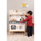 Ledli Ahşap Oyuncak Mutfak ~ Montessori Mutfak, Çocuk Mutfağı, Hediye Halı DBK101