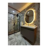 Ledli Banyo Aynası/Asimetrik Işıklı Duvar AynasıBanyo Aynası Düz 40 x 70