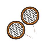 Ledli Hoparlör Kapak 20cm 2adet 12v Pk-5051, Turuncu
