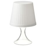 LED'li masa lambası, beyaz, 24 cm, pilli