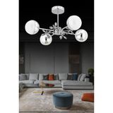 Ledli Nairobi Gümüş 4'lü Lüx LED Avize