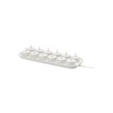 LED'li tealight mum, beyaz, şarj tepsili