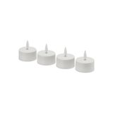LED'li tealight mum, beyaz, şarj tepsisiz