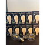 Ledolet A60 E27 4W Filament LED Ampul Şeffaf Cam 10 Adet | Kısılabilir (Dimmable), 25.000 Saat Ömür, %90 Enerji Tasarrufu, Vintage Filament Tasarım, Geniş Paket