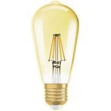 Ledolet Flament Ledolet 6W 2700K ST64 LED Ampul Kırılmaz Gövde Dim Edilebilir - Sarı