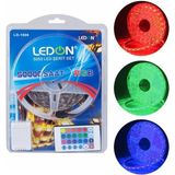 Ledon LD-1606 Su Geçirmez 5 Metre Rgb Şerit LED Animasyon Devreli Adaptörlü Set 5050 3 Çipli Siliko