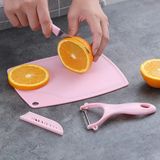 Ledong Shop B Paslanmaz-Pembe Tarzı Şef Çocuklar Için Seramik Mutfak Bıçak Seti Fırın Kesici Doğrama Tahtası Meyve Soyma Sebze Soyucu Bıçaklar (Yurt Dışından) - Meyve ve sebze aletleri - Beyaz