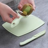 Ledong Shop B Paslanmaz-Yeşil Tarzı Şef Çocuklar Için Seramik Mutfak Bıçak Seti Fırın Kesici Doğrama Tahtası Meyve Soyma Sebze Soyucu Bıçaklar (Yurt Dışından) - Meyve ve sebze aletleri - Beyaz