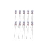 LEDONLİNE 10 Adet 7x3 Mm 12 V Mini Ampül Dipsiz Kılbacak Sarı Işık