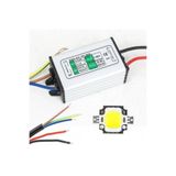 LEDONLİNE 10w Beyaz Power Led Çip 10 Watt Projektör Ledi +led Driver Seti Cob Led
