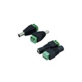 LEDONLİNE 2 Set 2.1mm Dc Power Jak Erkek Dişi Fiş Adaptör Ucu Klemensli
