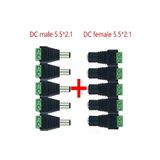 LEDONLİNE Alıon 5 Set 2.1mm Dc Power Jak Dişi Erkek Fiş Adaptör Ucu Klemensli