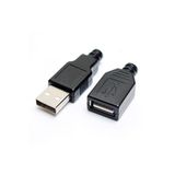 LEDONLİNE Dişi Usb-erkek Usb Şarj Soketi Seti 5 Adet A Tipi Erkek Soket 5 Adet Dişi Soket