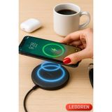 L'edoren 10W Süper Kablosuz Hızlı Şarj Cihazı Wireless Charger Pad Android Apple iphone Telefonlarda Uyumlu - Siyah