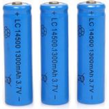 L'edoren 1300 Mah 3.7 V Şarj Edilebilir Kalem Pil Lc 14500 Şarj Edilebilen Kalem Pil 3'lü