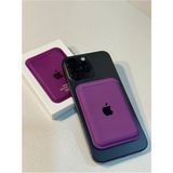 L'edoren Apple Iphone Uyumlu Telefon Arkası Magsafe Silikon Cüzdan Kartlık Ios 12/13/14/15/16 Ölçüleri 10X6CM - Mor