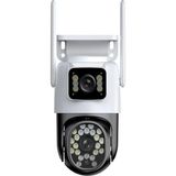 L'edoren Fhd 2mp Çift Kameralı Çift Ekranlı Ptz Outdoor Güvenlik Kamerası
