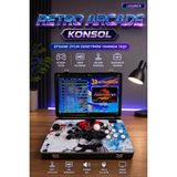 L'eDoren İki Kişilik 17 inç 20000'i 1 Arada Metal Kutu 3D Atari Oyun Konsolu, Ekranlı Retro Oyun Konsolu
