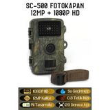 L'eDoren Kingboss Sc-500 12 Mp 1080p Fotokapan Su Geçirmez Gece Görüşlü Fotokapan Pır Sensörlü Kamuflaj ile uyumlu