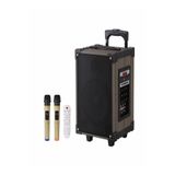 L'eDoren Lt-912 Süper Bass Şarjlı Çift Mikrofonlu Hoparlör Karaoke Sistemi 100w Taşınabilir Parti Box ile uyumlu
