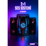 L'eDoren M-M560GC Subwoofer 2+1 Ses Sistemi Bluetooth Music D.J USB SD Kart FM Radyo