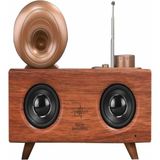 L'edoren Müzik Apollo B6 Gramofon Radyo 3D Ses Teknolojisi Yüksek Ses Kalitesi Nostaljik