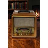 L'edoren RT-680 Gerçek Ahşap Eskitme Bluetooth Hoparlör Mp3 Çalar Müzik Kutusu Nostaljik Radyo