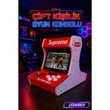 L'eDoren SUPREME Çift Arcade Kol 10inç Çift Ekran 3000+ OYUNLU RETRO ARCADE ATARİ Old School - Street Fight