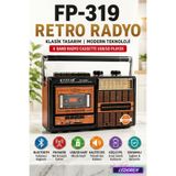 L'eDoren Tepe Fp-319bt Nostaljik Bt Usb Sd Fm Kaset Çalar Nostaljik Retro Radyo TepeFp-319U