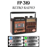 L'eDoren Tepe Fp-319bt Nostaljik Bt Usb Sd Fm Kaset Çalar Nostaljik Retro Radyo
