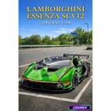 L'eDoren Yeşil Renkli Lamborghini Essenza SCV12 1/24 Diecast Koleksiyon Maket Model Araba ile uyumlu