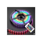 LEDREYON 5 Metre Kumandalı Şerit Led Işık Adaptörlü Tak Çalıştır - Rgb Şerit Led Aydınlatma
