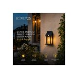 LEDREYON Güneş Enerjili Solar Duvar Aplik Sensörlü Led Bahçe Balkon Teras Aydınlatması