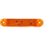 Ledshop Dekoratif LED Lamba 12 LED Çift Sıralı 12-24 V 5 Adet 13 cm - Turuncu