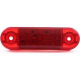 Ledshop Parmak Oval LED 12-24 V 10 Adet 8.5 cm - Kırmızı