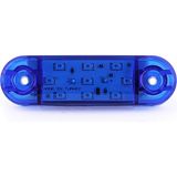 Ledshop Parmak Oval LED 12-24 V 10 Adet 8.5 cm - Mavi