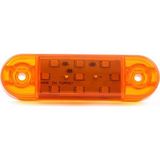 Ledshop Parmak Oval LED 12-24 V 10 Adet 8.5 cm - Turuncu